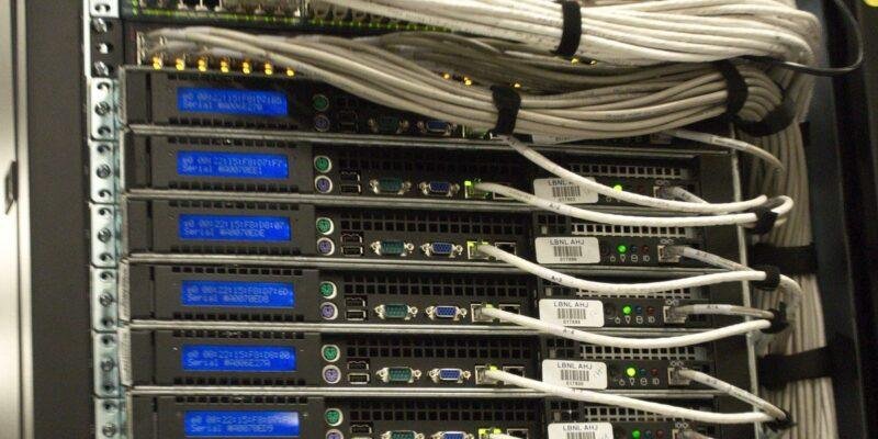 Server rack cabling representing the Moonshot Kimi distillation allegations