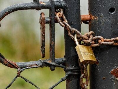 Padlock illustrating how a crypto private key controls access to funds